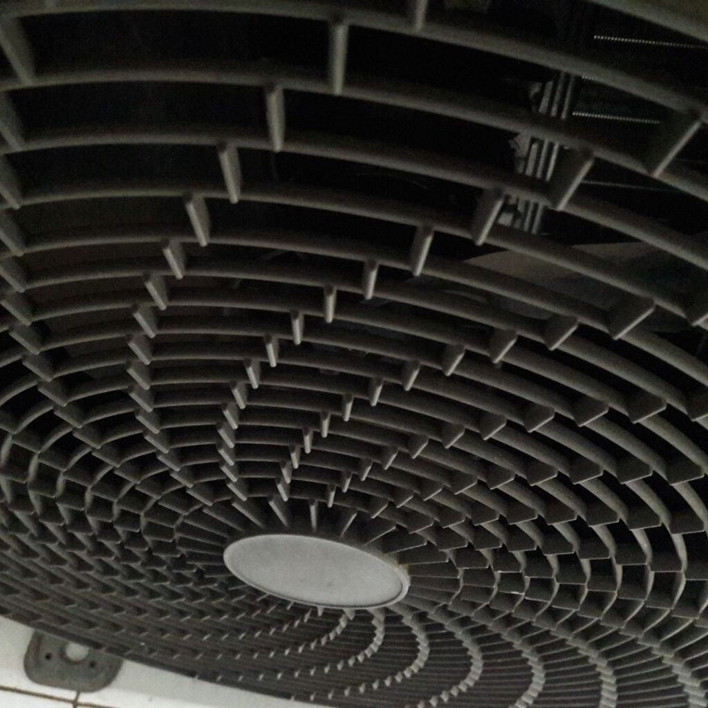 close up of AC fan