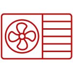 an ac unit with a fan icon
