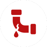 leaking pipe symbol