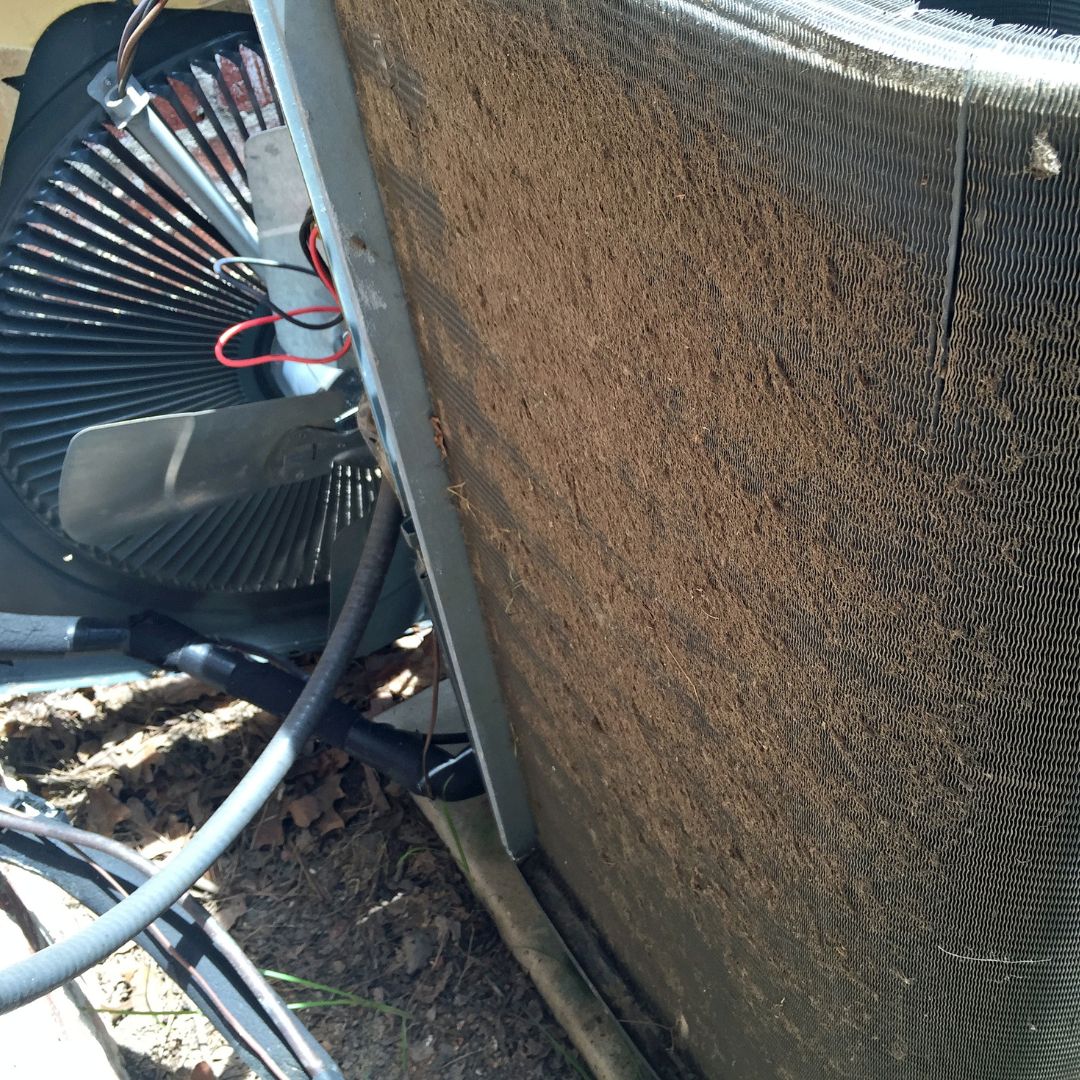 dirty air conditioner unit