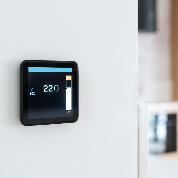 a black thermostat