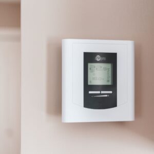 a white thermostat
