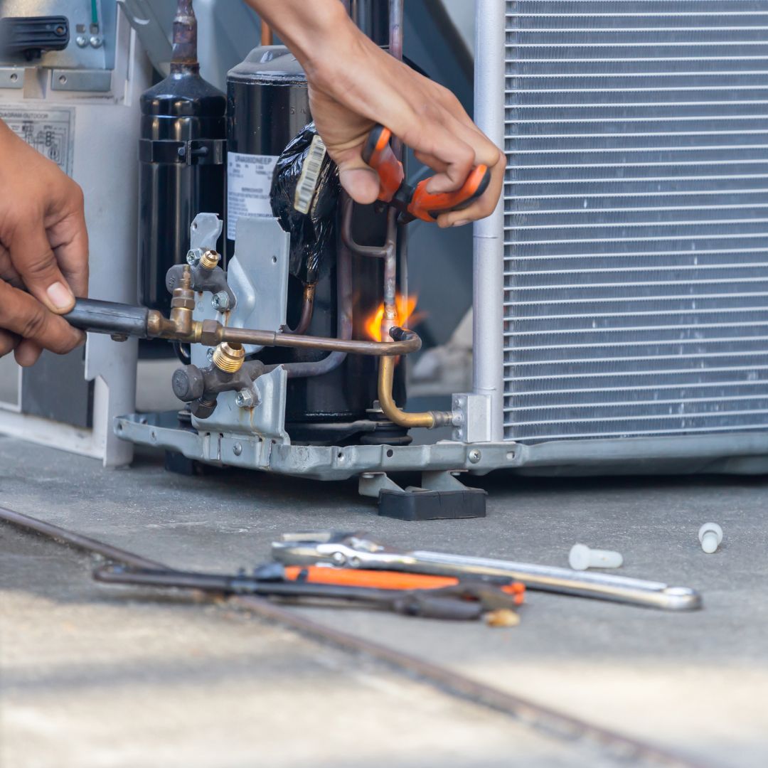 ac maintenance in progress