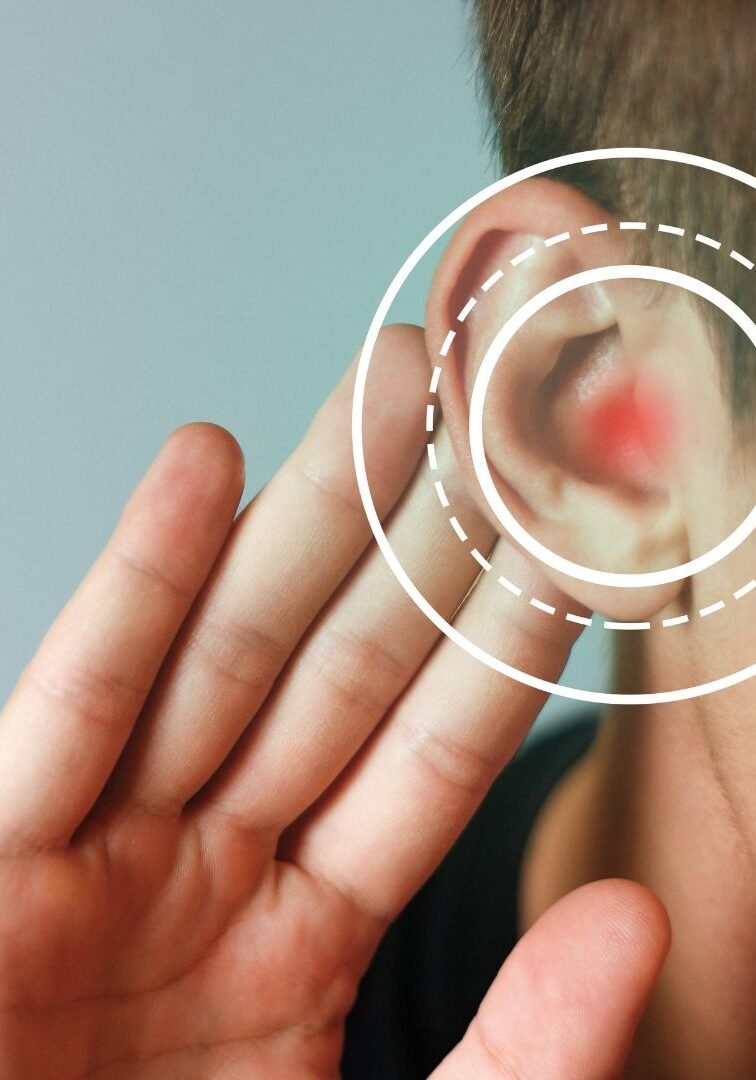 hand behind ear listening